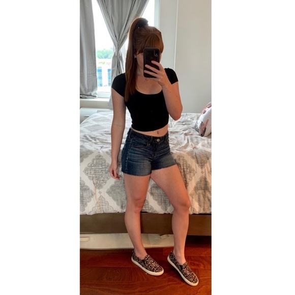 American Eagle Outfitters Pants - American Eagle Outfitters Denim Shortie Shorts
